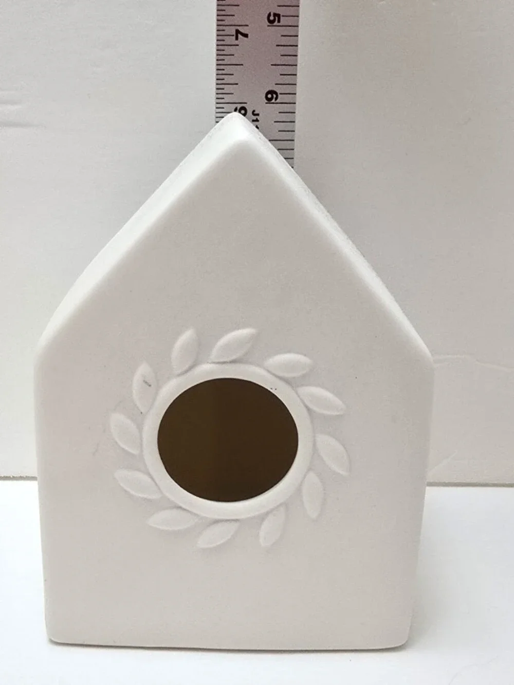 NWT 6in Ceramic #Birdhouse Home Shelf Decor Ready To Paint DIY Paintable Craft